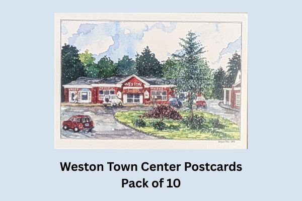 Weston Gift Sale: Postcards of Weston Town Center in Spring