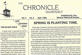 Weston History Bites: Spring Planting