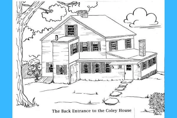 Coley House Backyard Coloring Page