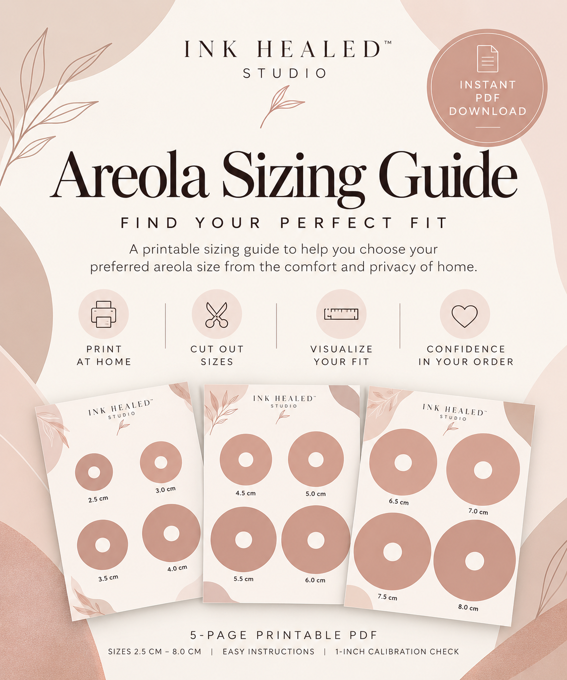 Printable Areola Sizing Guide