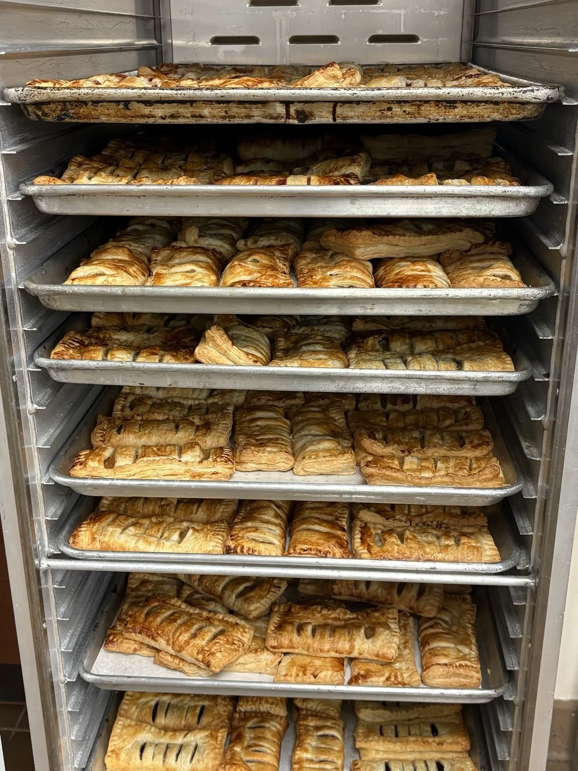 Golden strudels, freshly baked and ready to share.