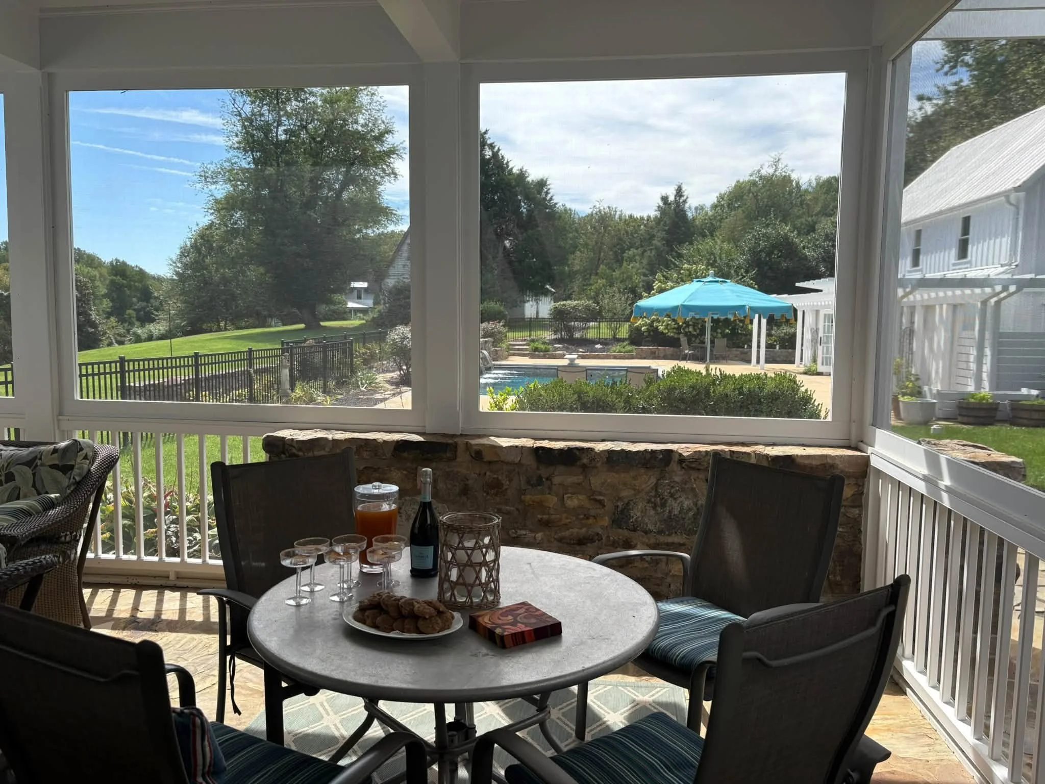 Porch sips, sweet bites, and time to enjoy the view.