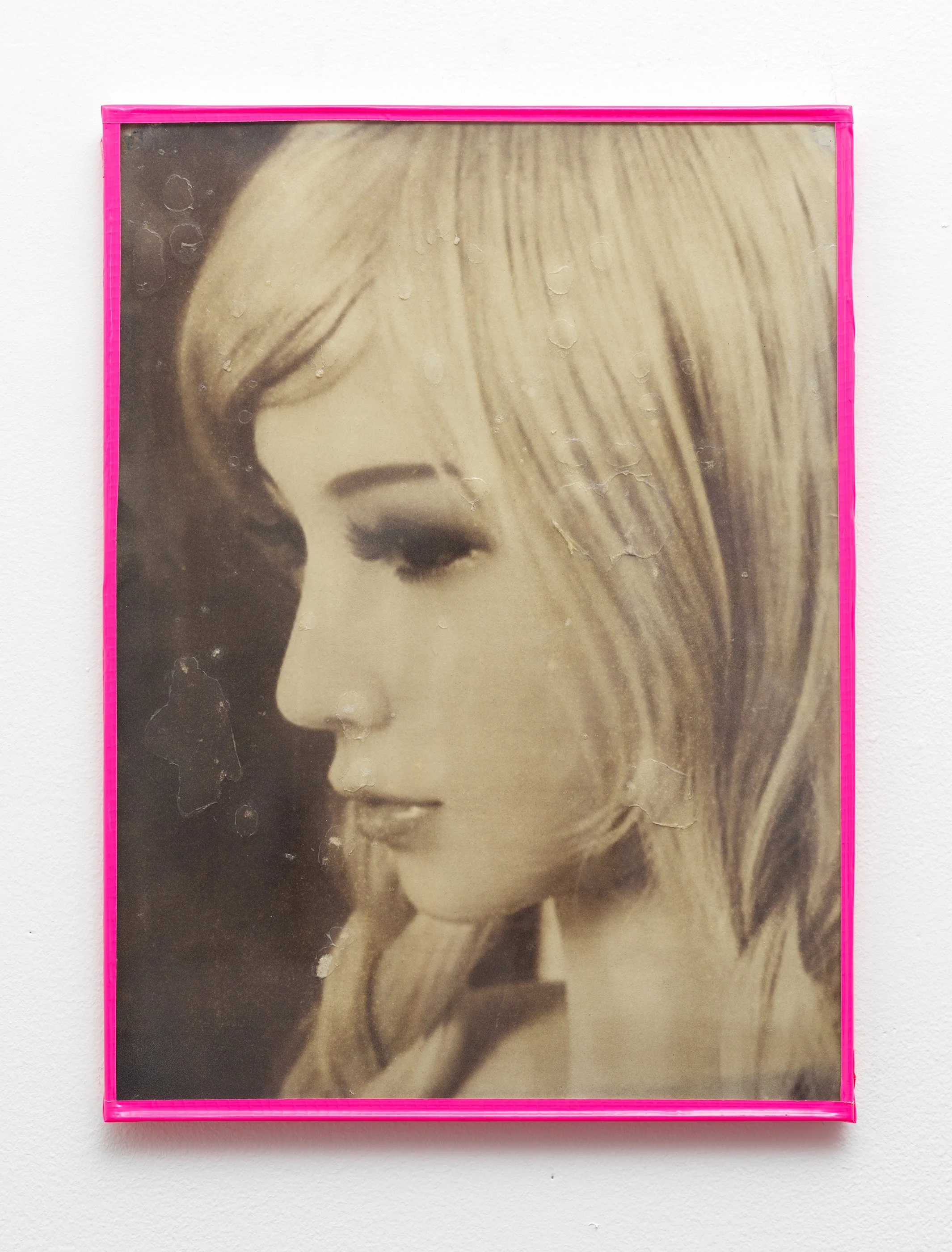 Bailey D., 2023. Salt, silver nitrate on watercolor paper. Duct tape Artist Frame, 11 in. x 15 in.

