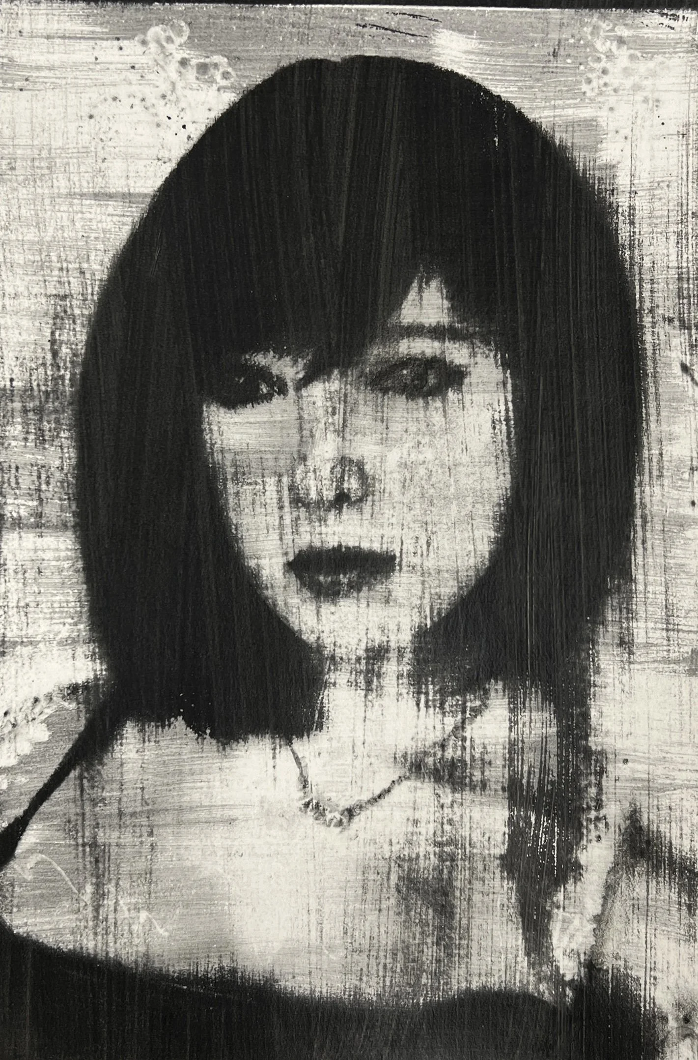 Rose V., 2024. Gum bichromate on watercolor paper, 12 in. x 18in.