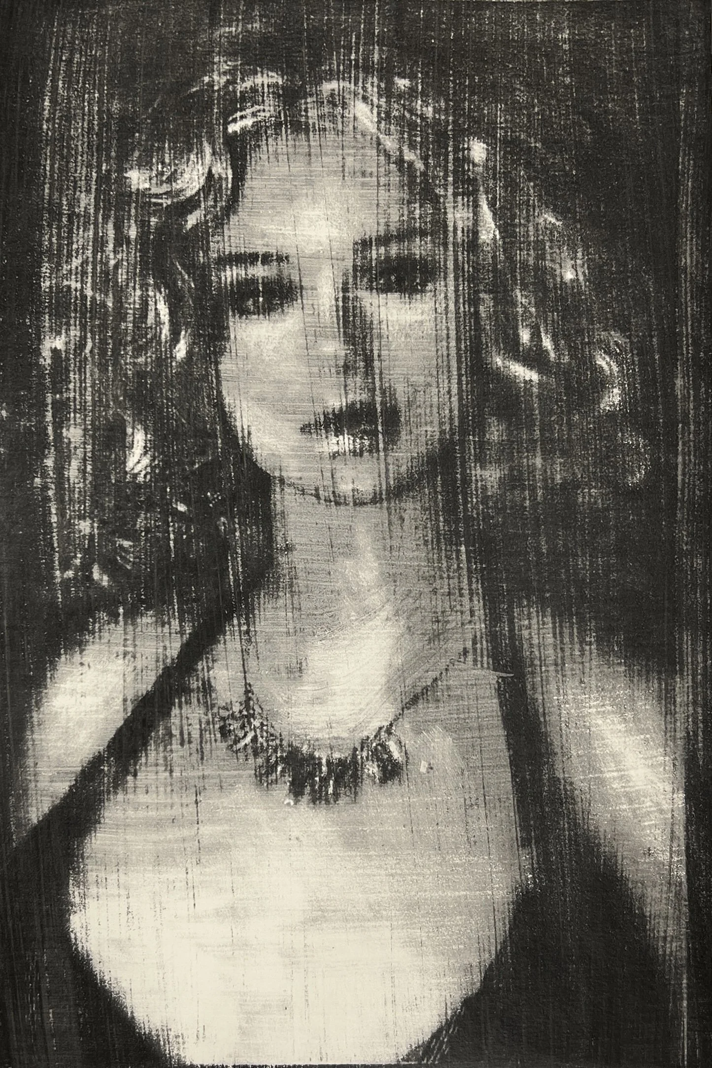 Julia K., 2024. Gum bichromate on watercolor paper, 12 in. x 18in.