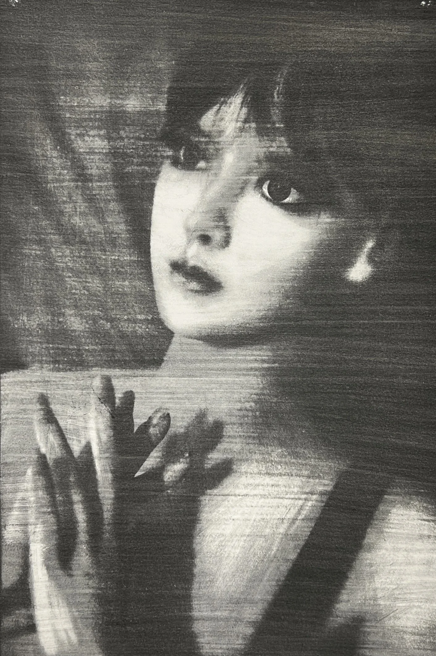 Mary T., 2024. Gum bichromate on watercolor paper, 12 in. x 18in.