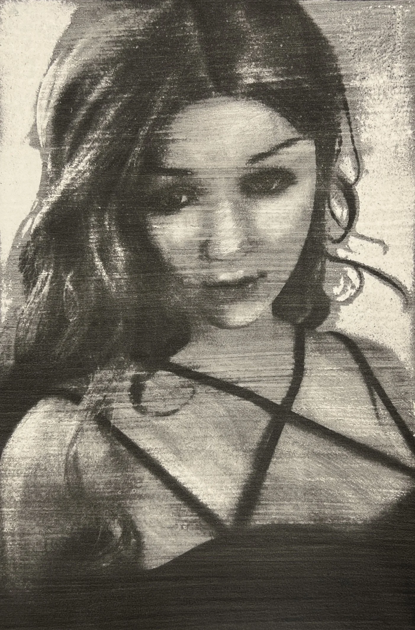 Sarah S., 2024. Gum bichromate on watercolor paper, 12 in. x 18in.