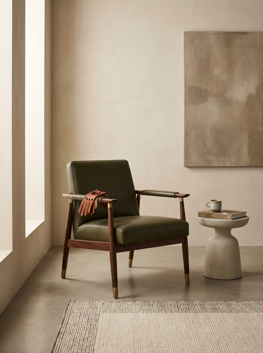 Leather Lounge Chair