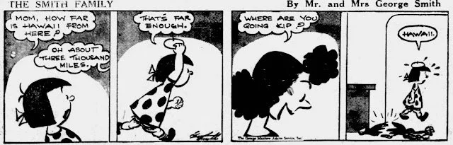 Over fifty years, the Smiths created more than 12,000 daily and Sunday comic strips, reaching millions of readers worldwide. One of the longest-running family humor strips of the 20th century.​ 