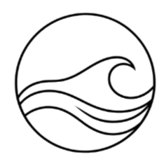 An abstract outline icon with diagonal lines within a circle shape.