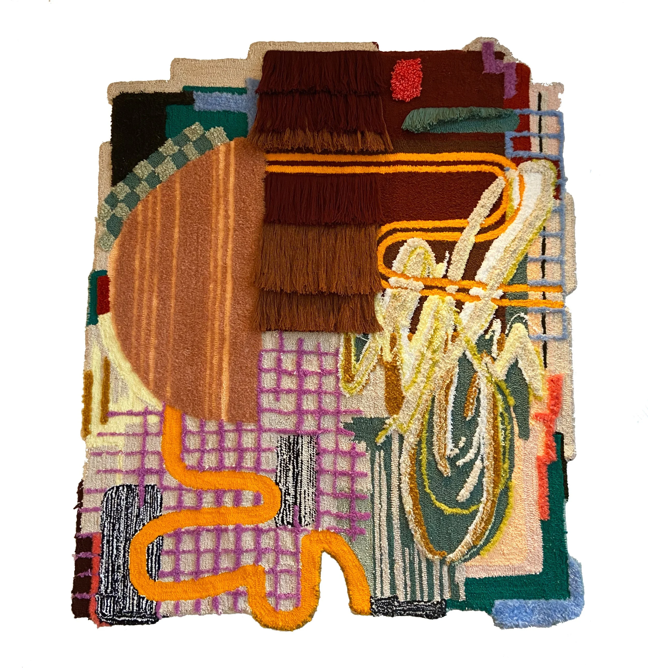 Untitled
54 x 64 in
Wool, cotton, mohair, misc. collected fiber
2020