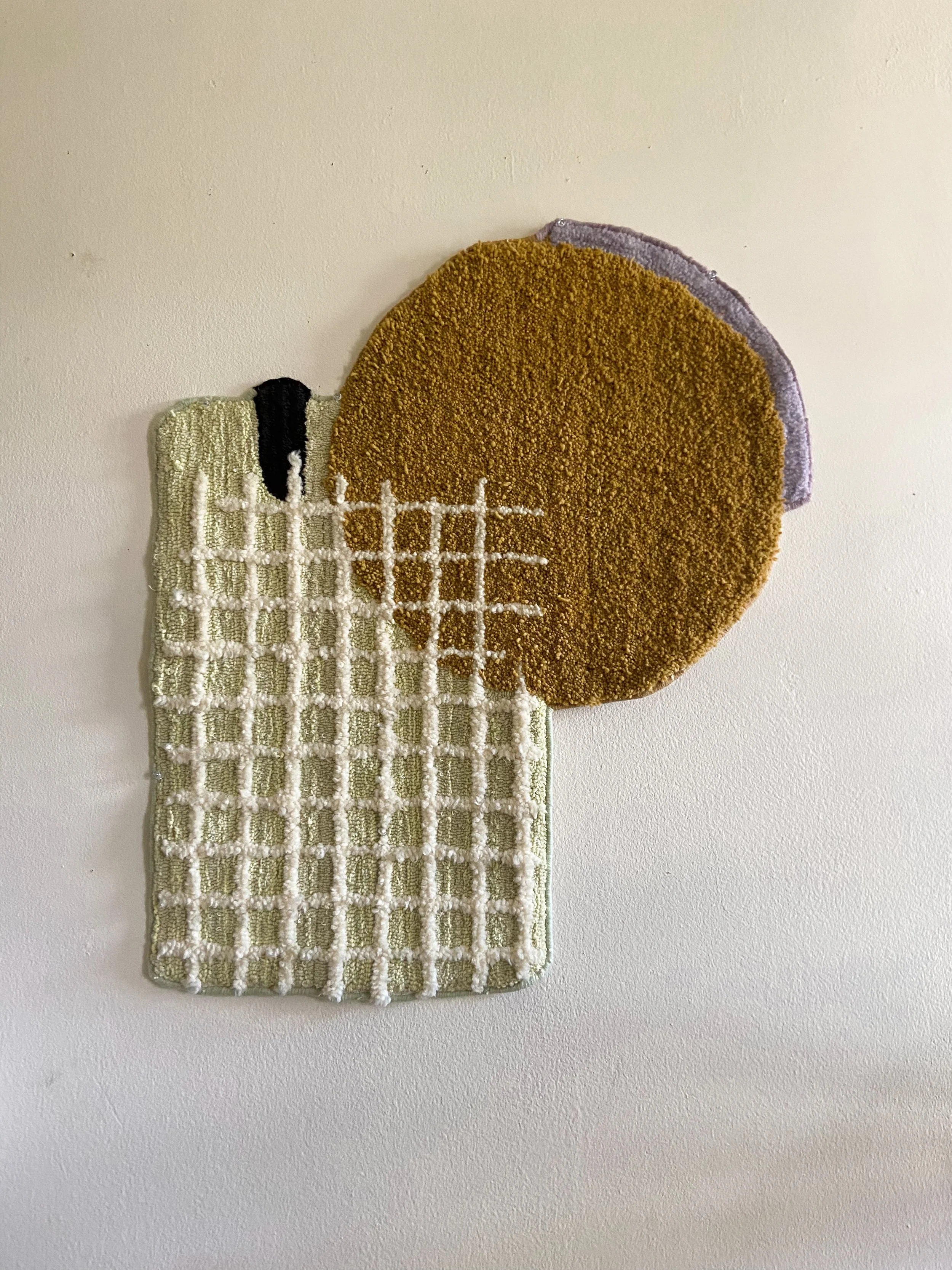 Tufted No. 12
2 x 2 ft
Wool, cotton, mohair, misc. collected fiber
2020