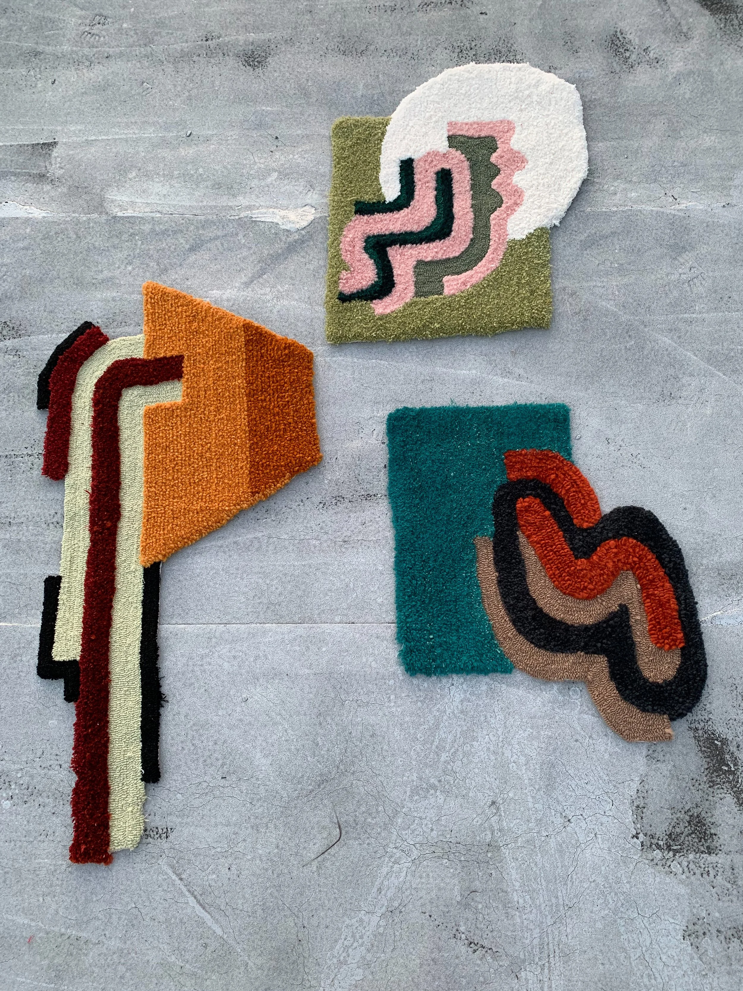 What You Think Vs. What You Feel
Approx. 2 x 3 ft each
Wool, cotton, mohair, misc. collected fiber
2020