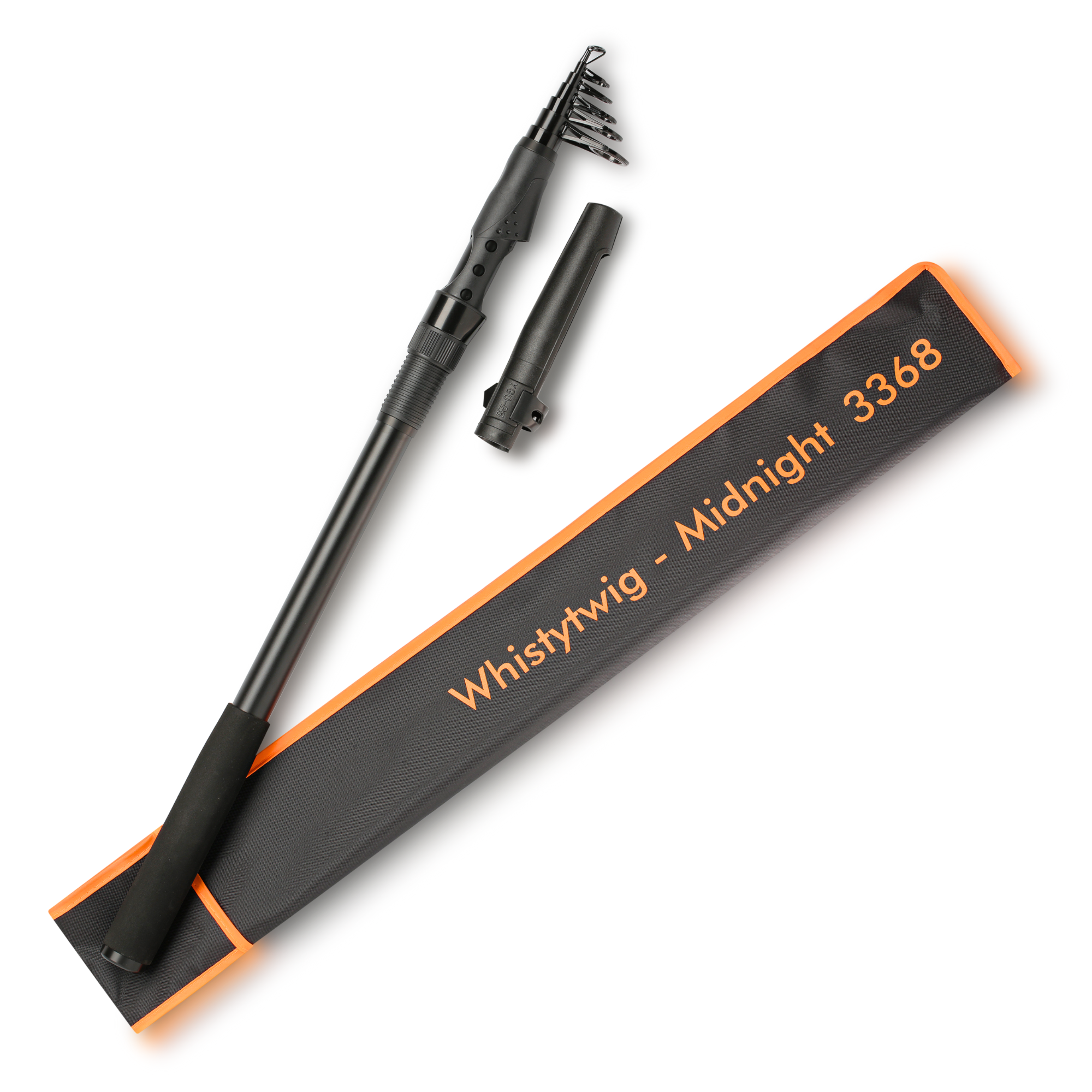 Midnight Carbon Fibre Telescopic Fishing Rod – 3.36m