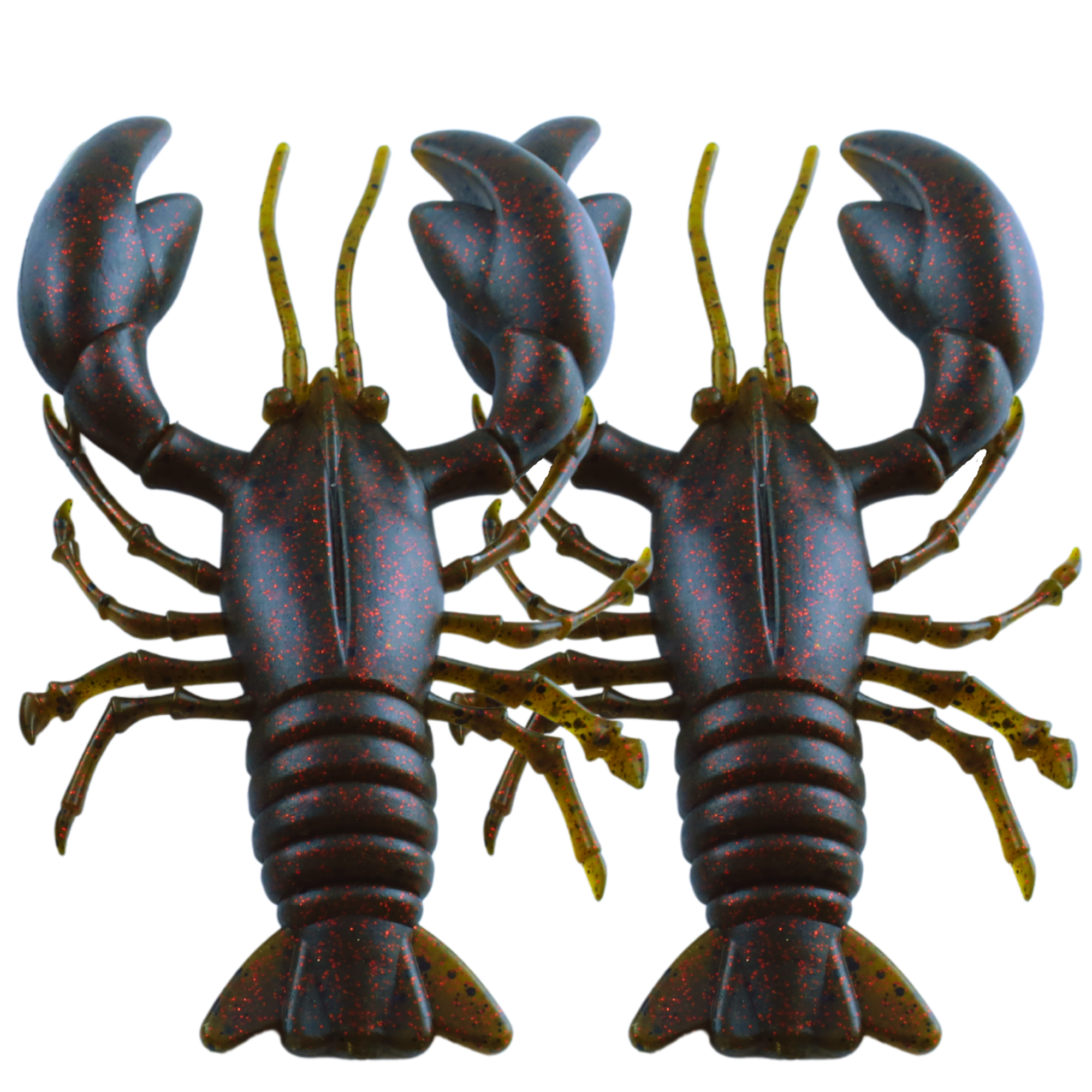 Soft Plastic Yabby (14cm, Pack of 2, Brown/Green)