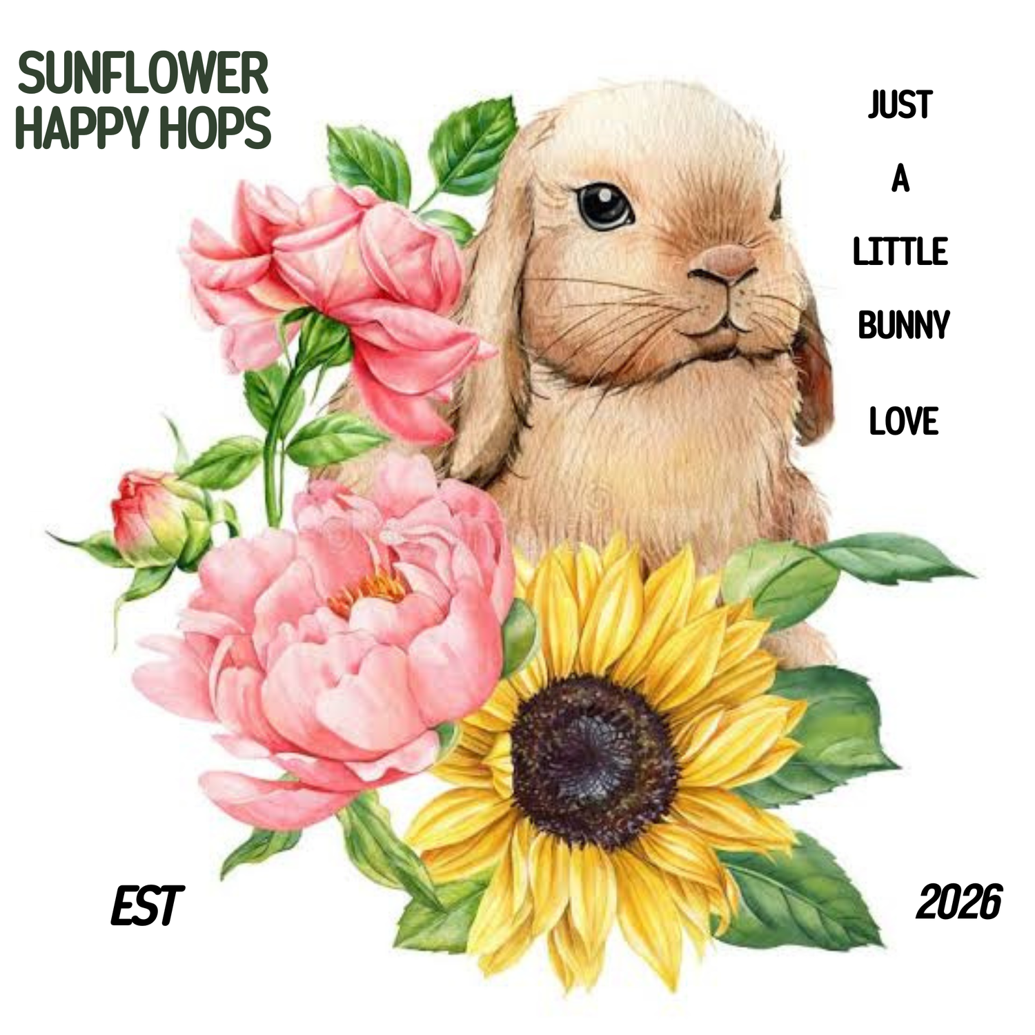 Sunflower Happy Hops Holland Lops 
