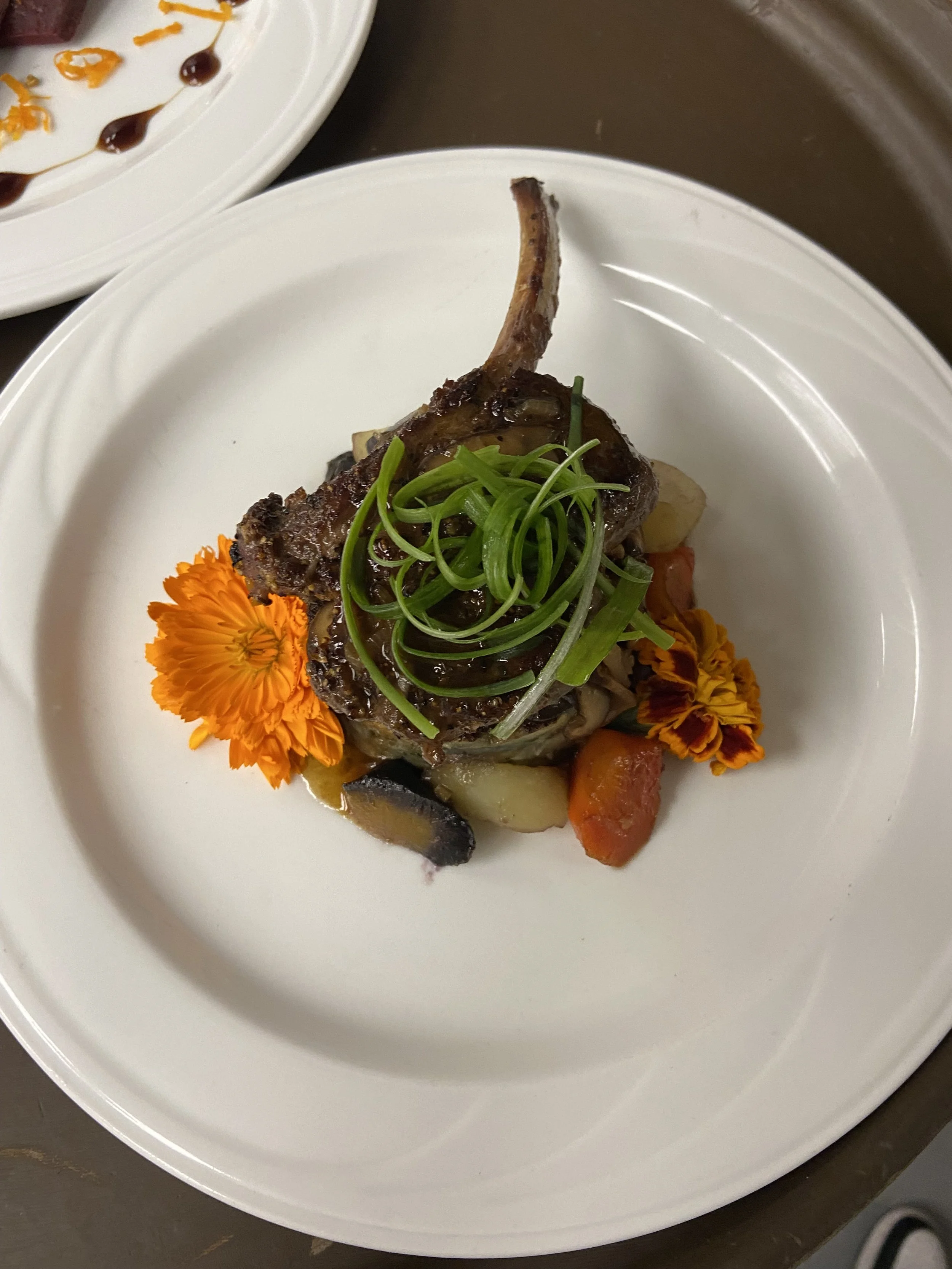One of my first dishes, A venison shank with 