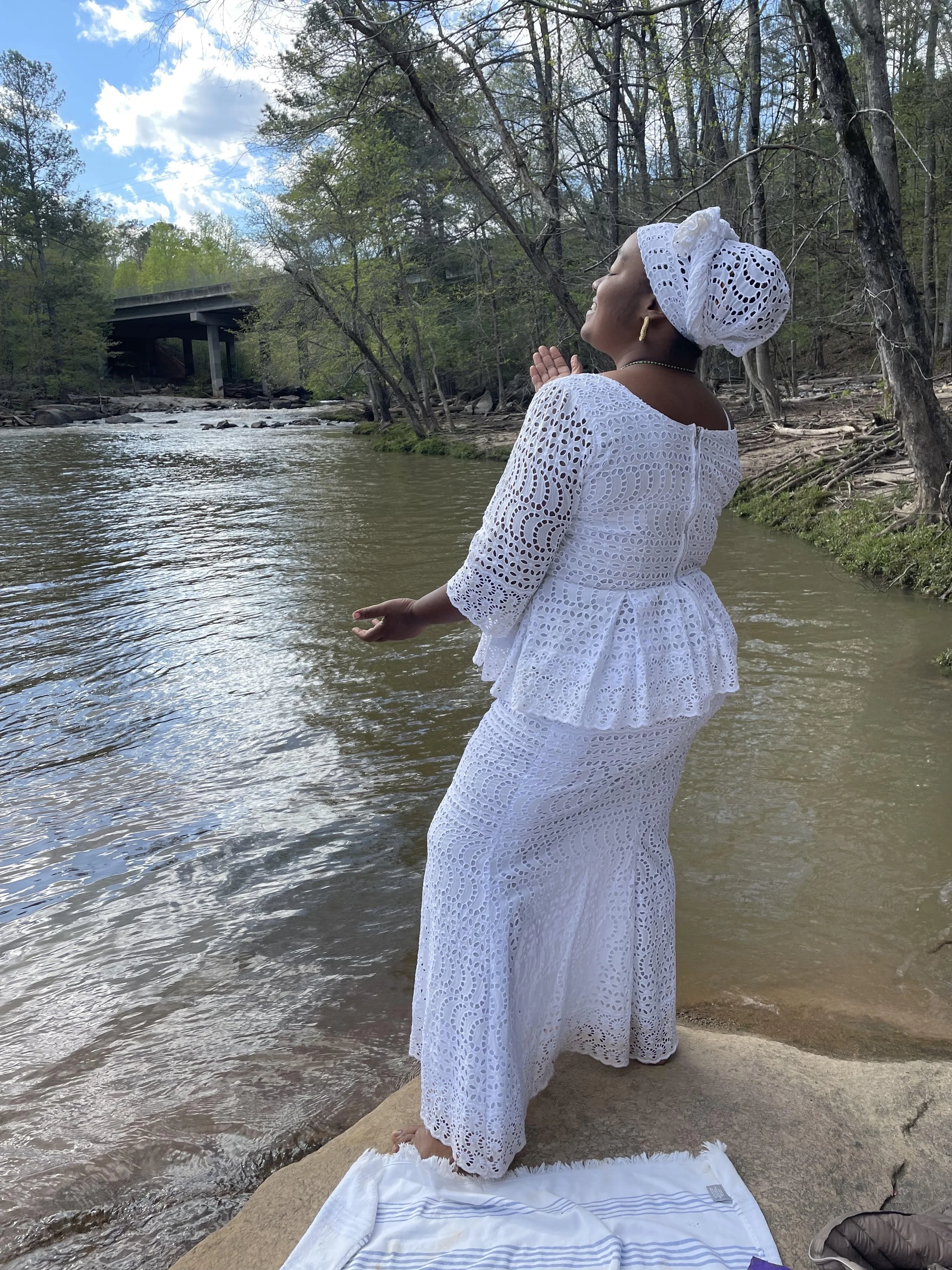 Singing at the river