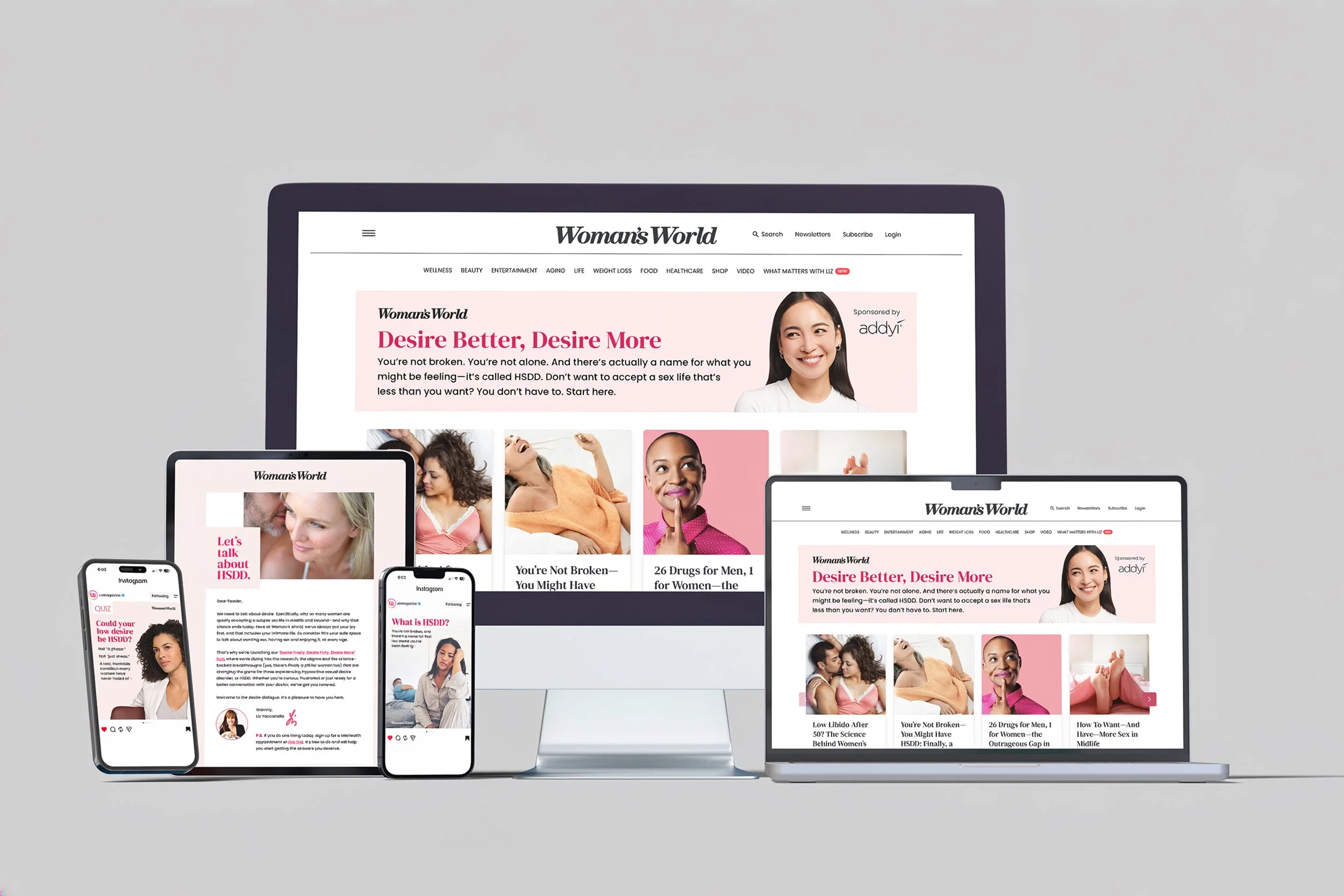 Woman's World x Addyi Partnership