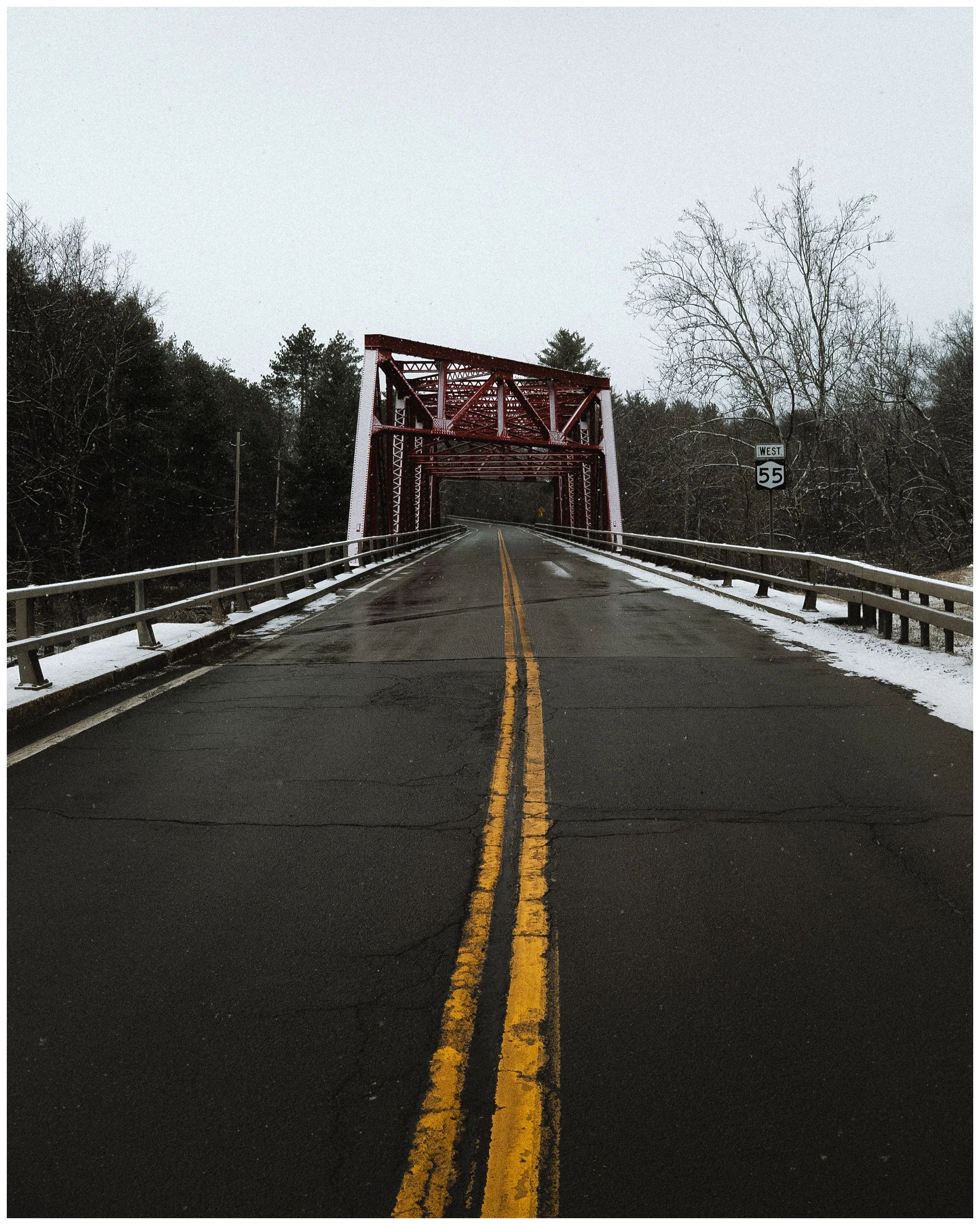 By the Bridge-Framed (White).jpg