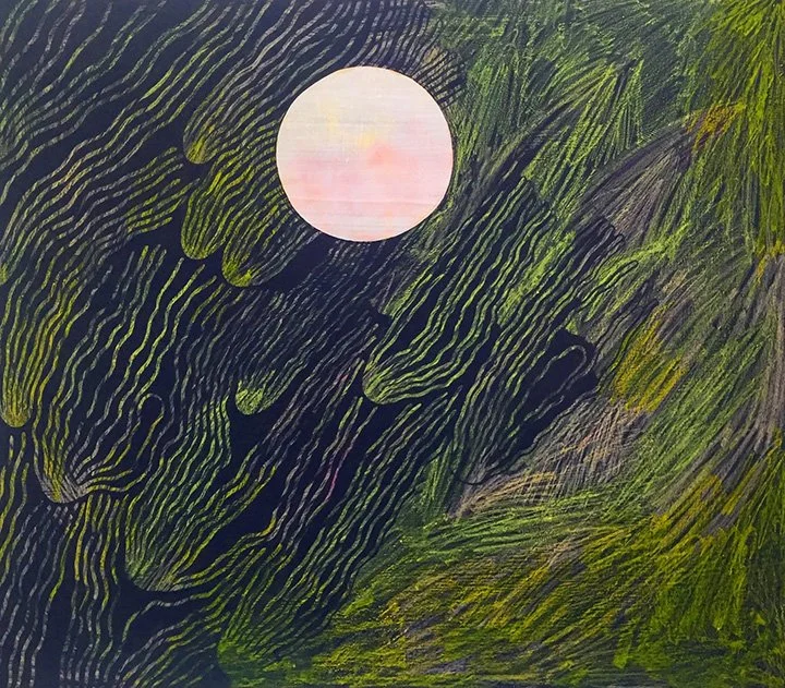 Tall Grass, acrylic on panel, 4'x5' 