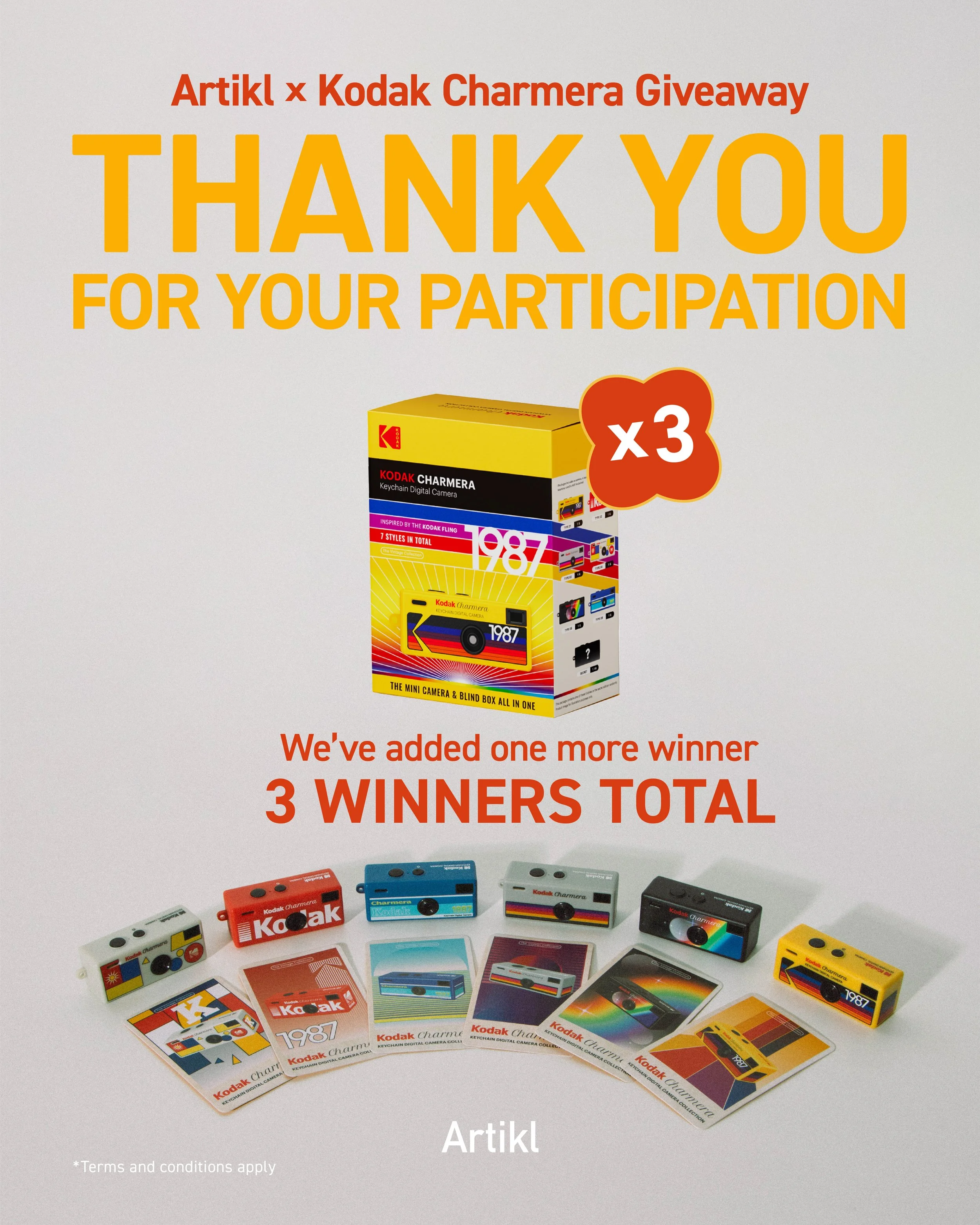 Artikl-Kodak-Mini Camera Big Surprise-Giveaway poster-Result