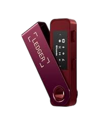 A red biometric fingerprint scanner with a purple security card labeled 'LEGEND V'.