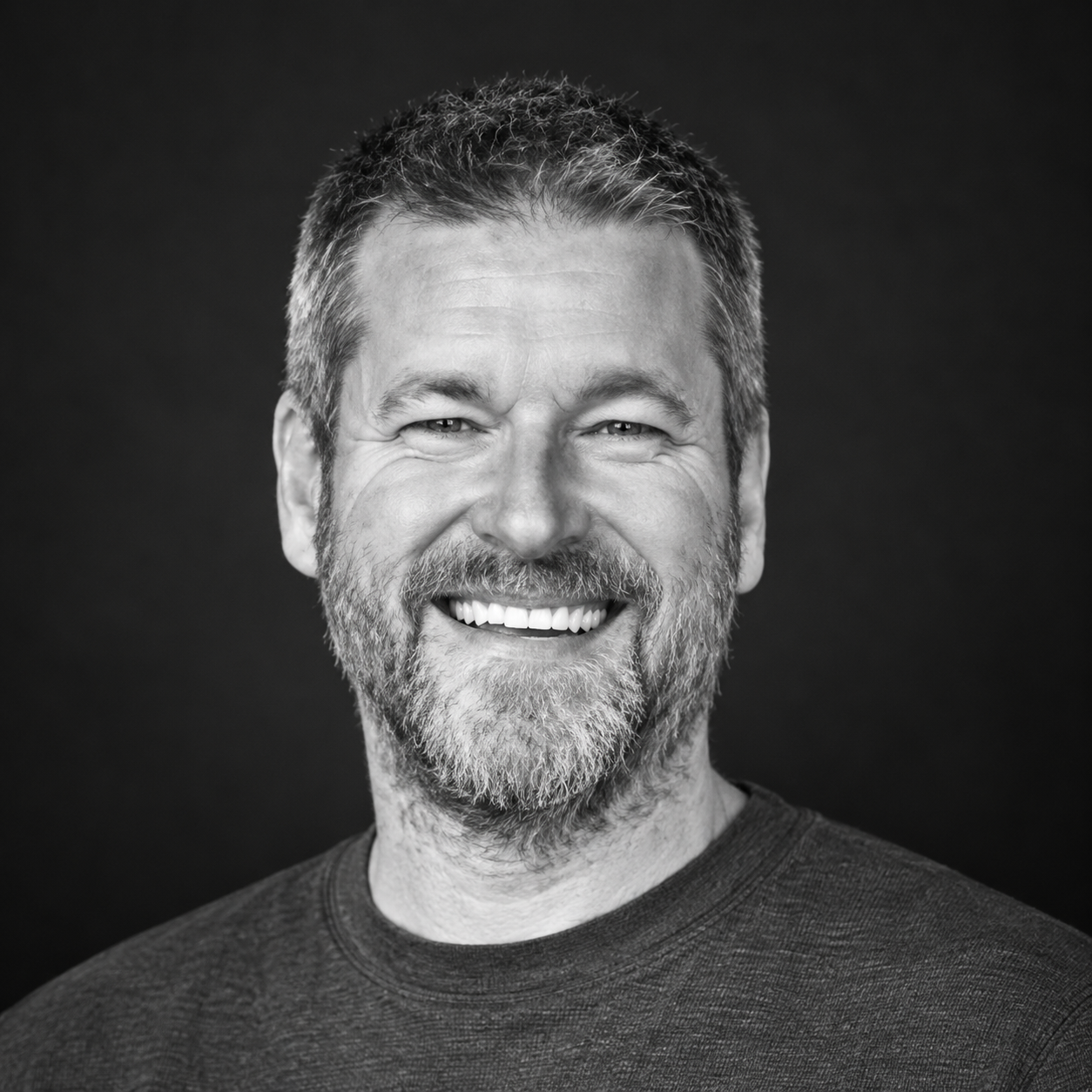 Black and white portrait of Joe Blanck