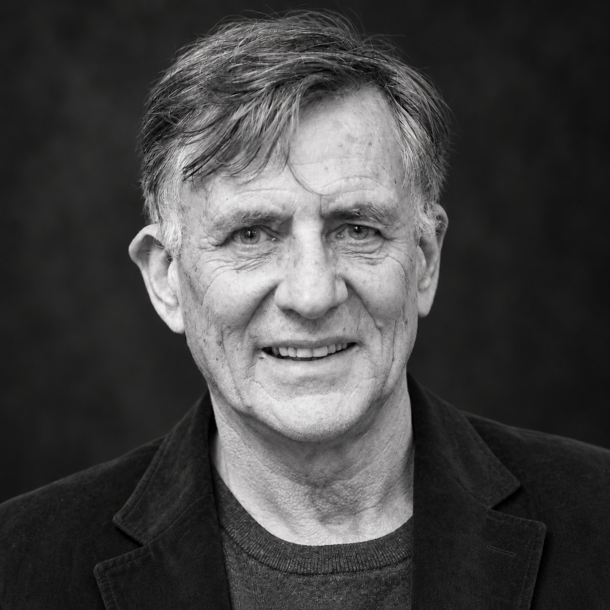 Black and white portrait of John Barcham.