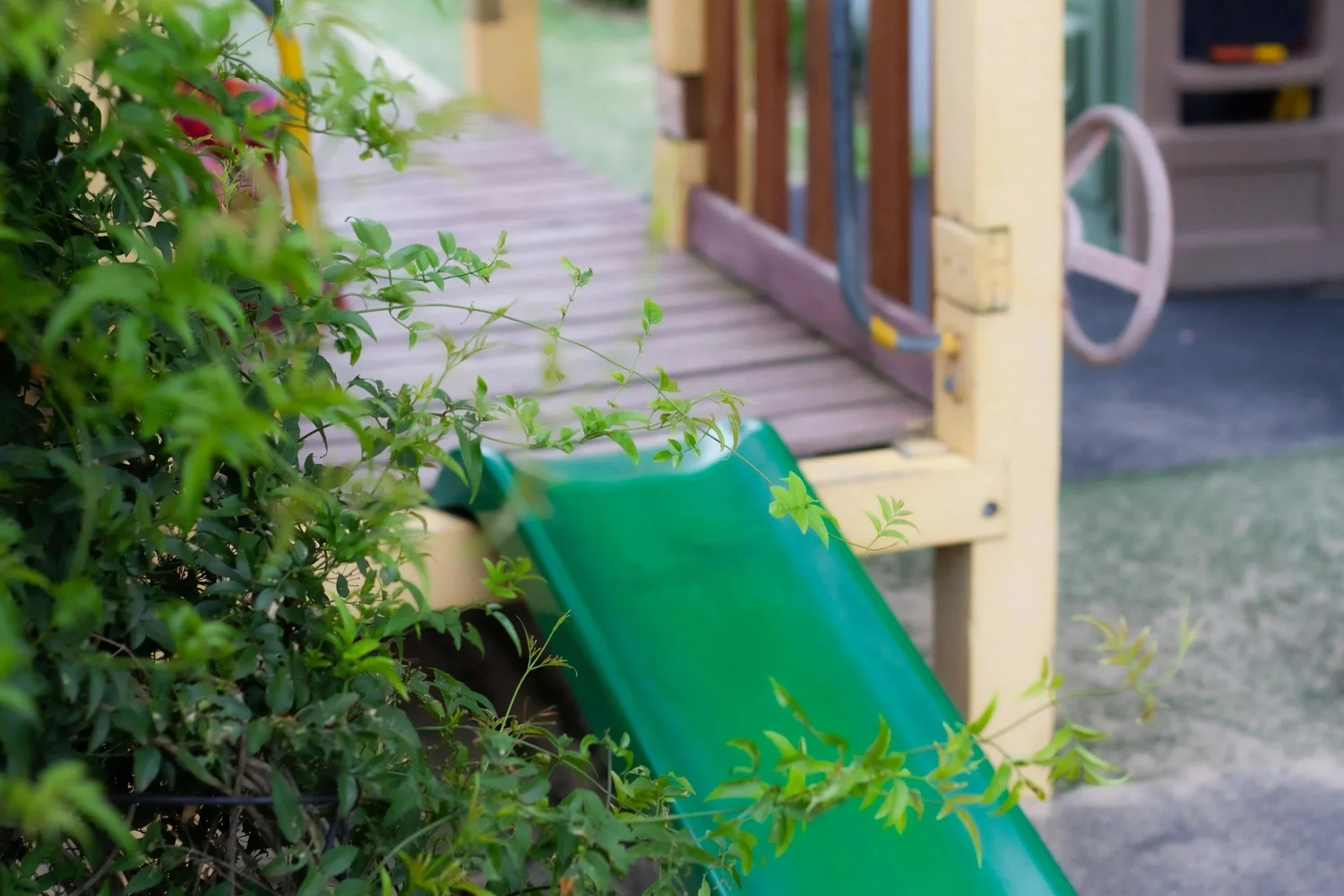 Outdoor play area at First Class Learning Centre