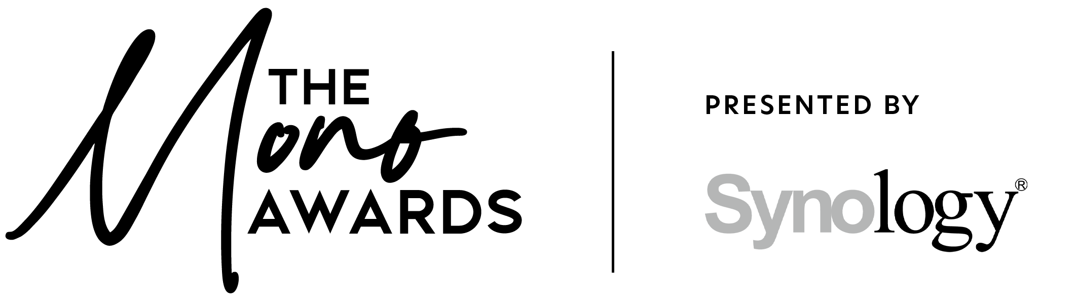 Black background with stylish white text that reads, "Presented by Sync."