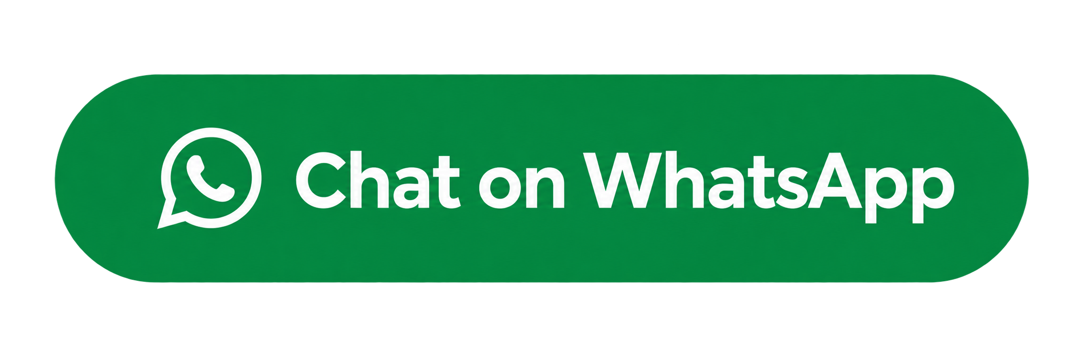 Green WhatsApp chat button with white text that says 'Chat on WhatsApp' and the WhatsApp logo.