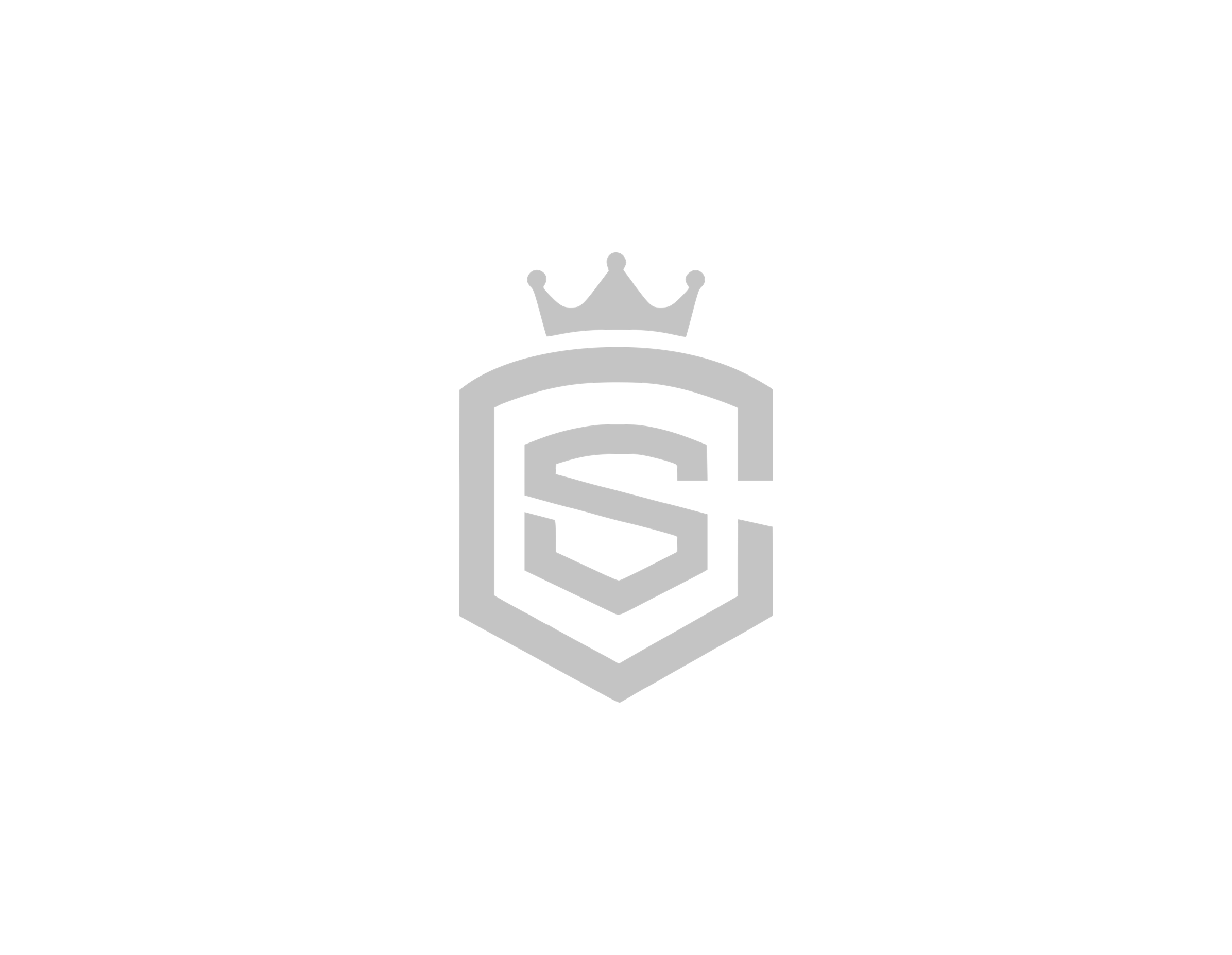 Ein schwarzes Hintergrundbild mit einem grauen Logo, das eine stilisierte Schatztruhe mit einem Gipfel darauf zeigt.
