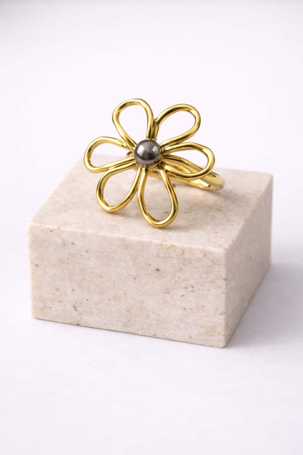 bague réglable marguerite