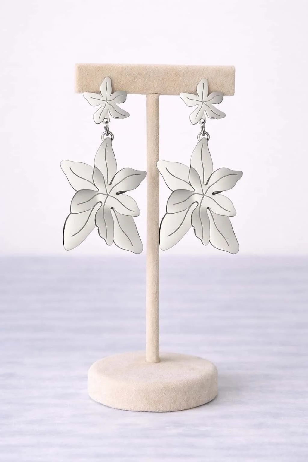 boucles d oreilles pendantes argentées