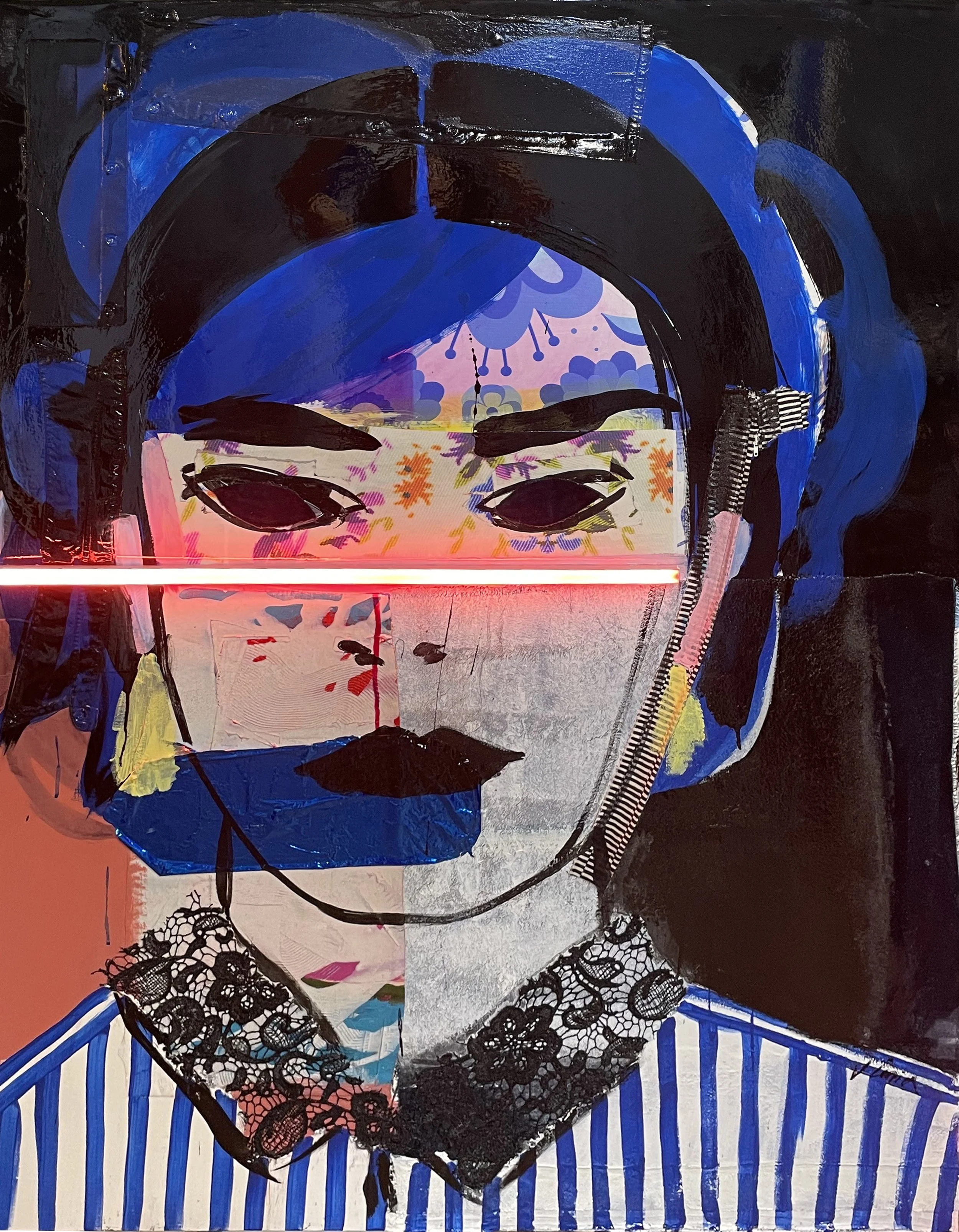 portrait à la chemise rayé 130x97 cm.jpg