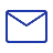Icono de correo azul.