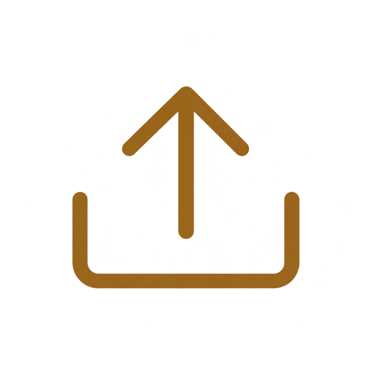 Gold outline of a house with an upward-pointing arrow inside on a black background