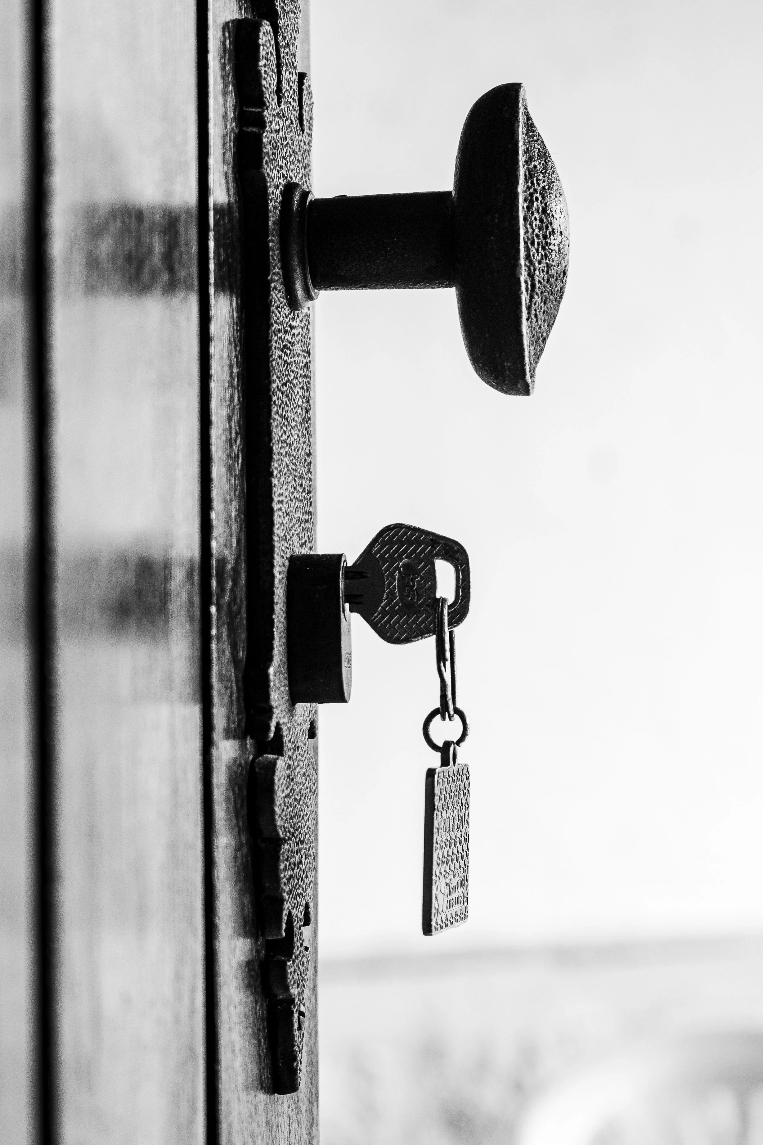 Key in a residential door