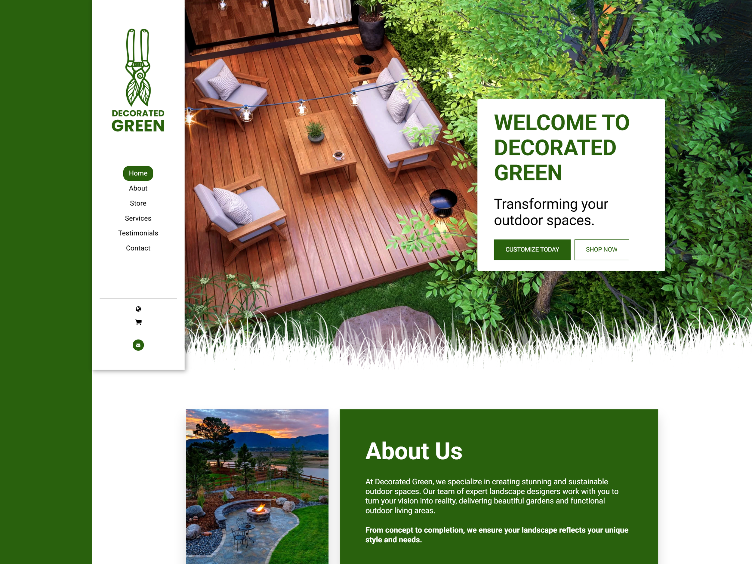 Decorated Green