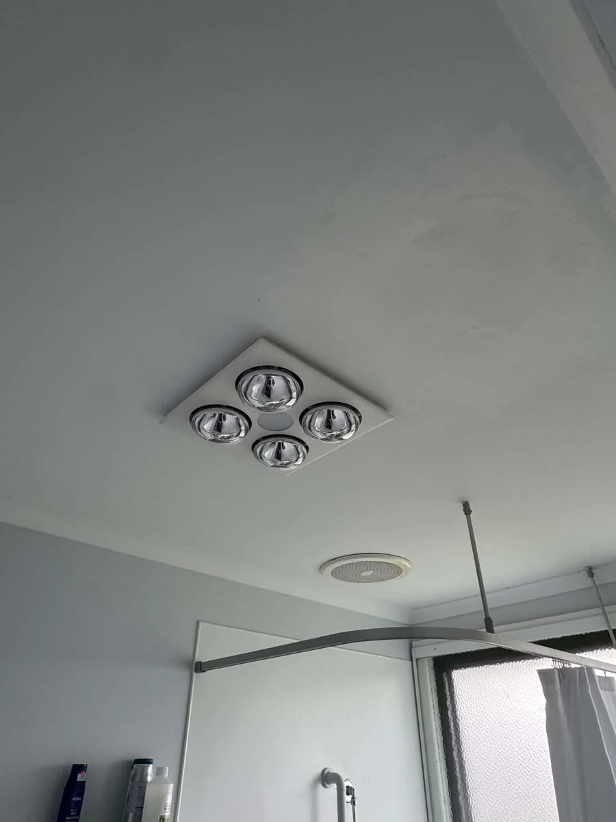 Bathroom 3 in 1 heat, fan and light