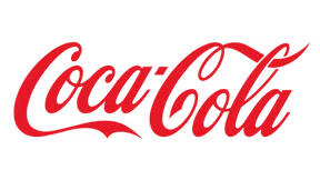 Coca-Cola logo in red cursive script