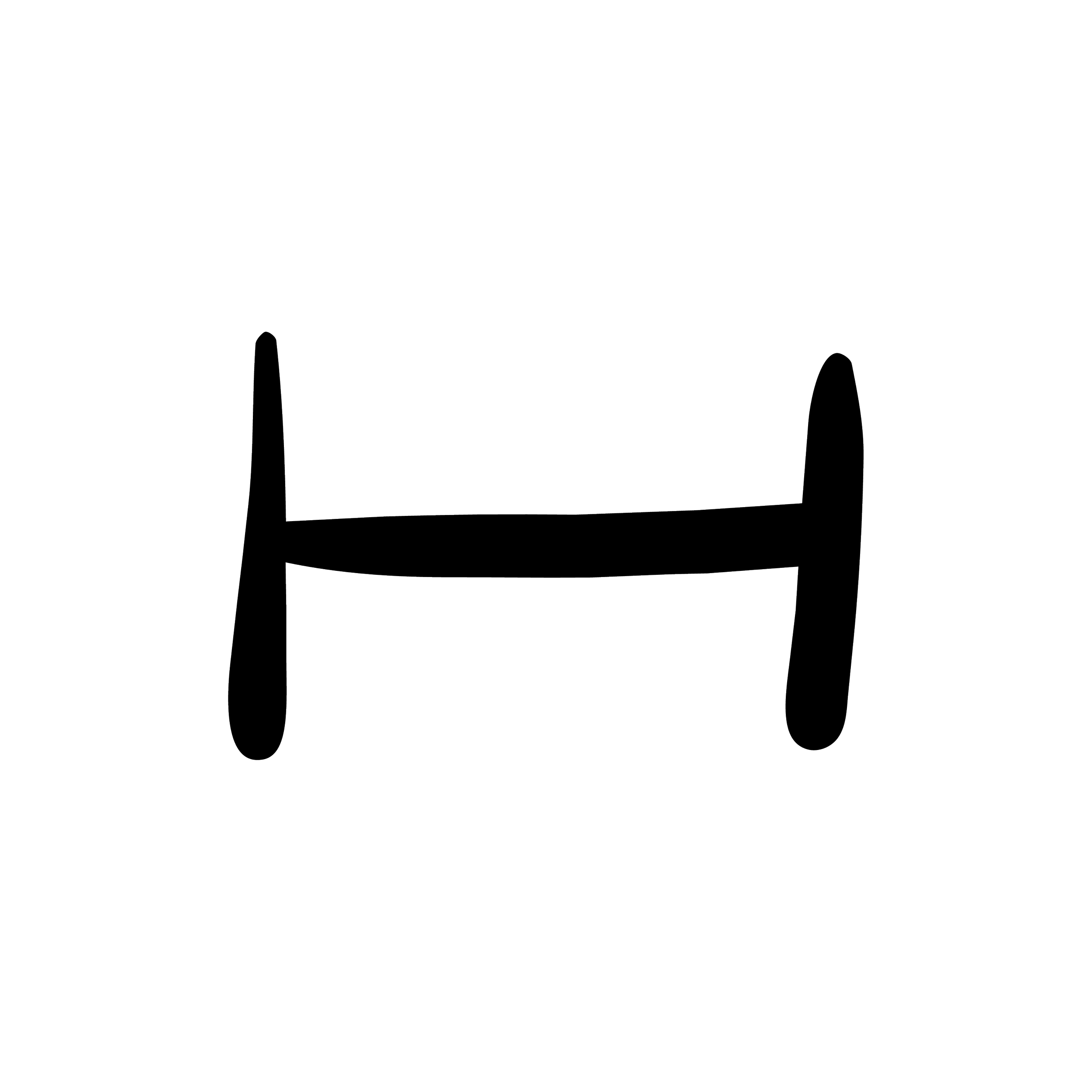 Schwarzes Diagramm mit weißen Linien, die Wellen oder Frequenzen darstellen.