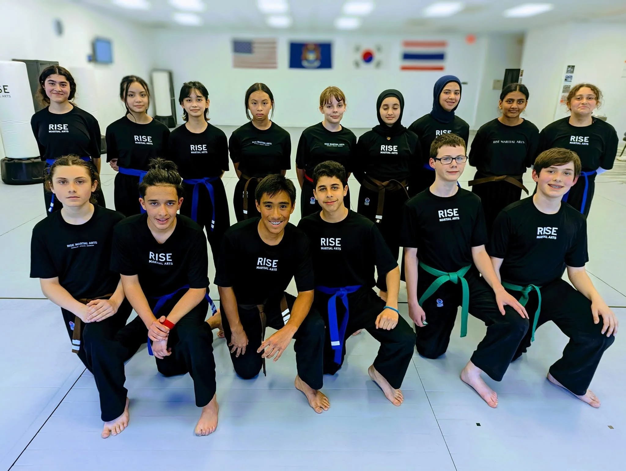 Teenager mixed martial arts class group photo.jpg