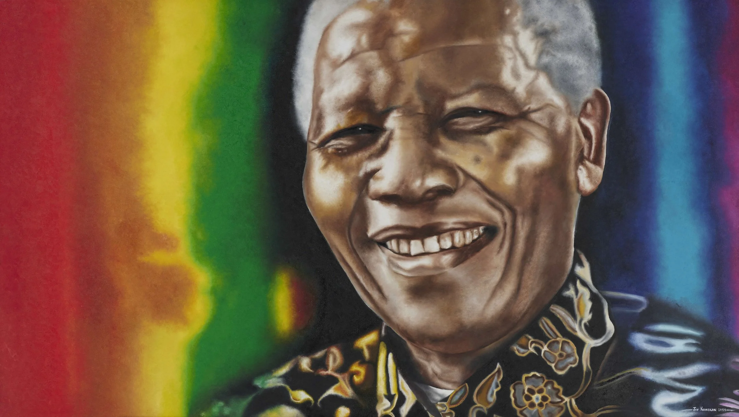 'Madiba - Father of a Rainbow Nation' Fine Art Print