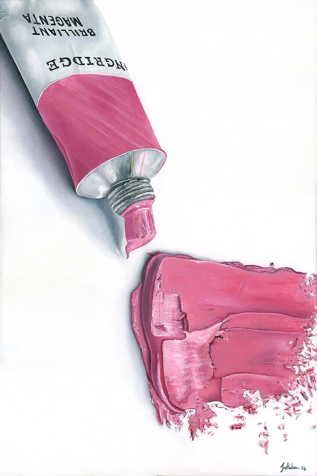 'Brilliant Magenta' - Original Oil Painting