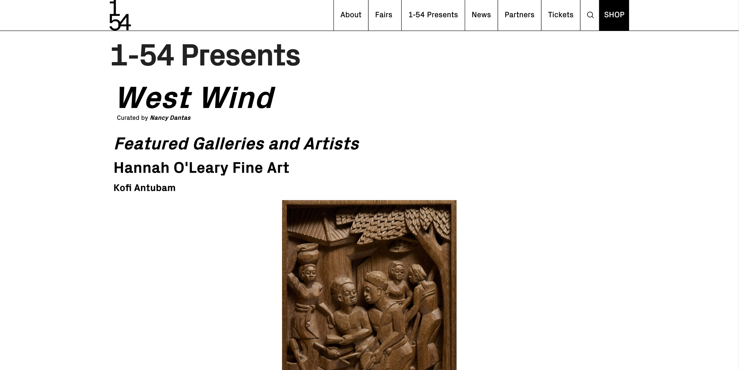 1-54 PresentsWest Wind curated by Nancy Dantas