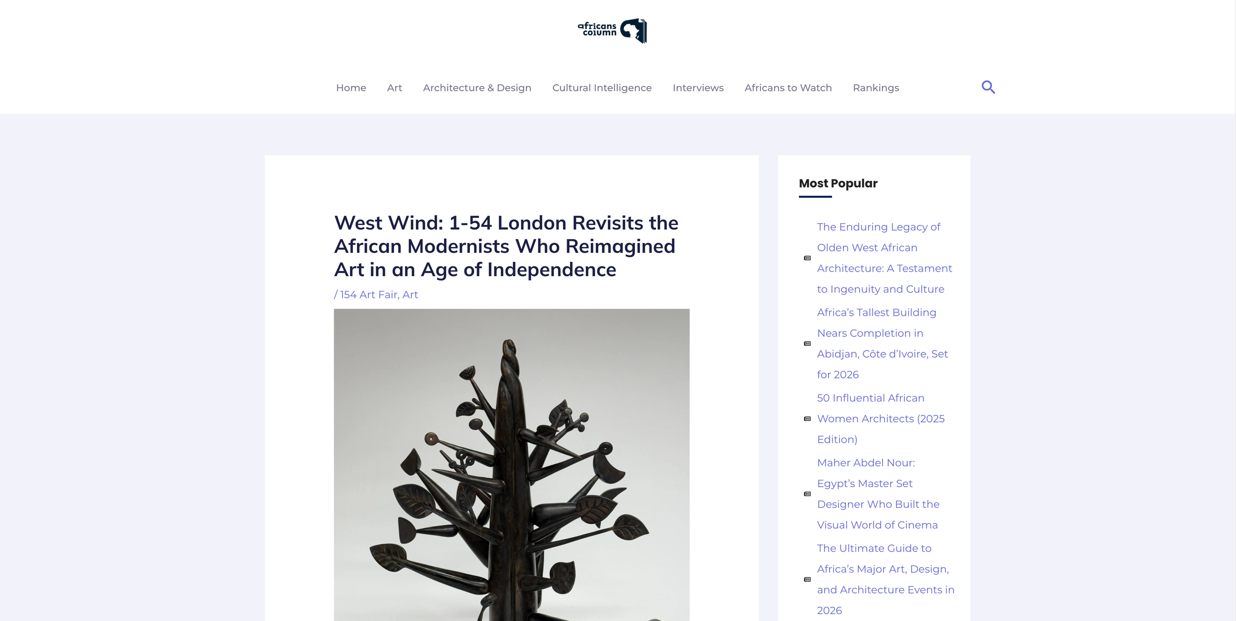 West Wind: 1-54 London Revisits the African Modernists Who Reimagined Art in an Age of Independence