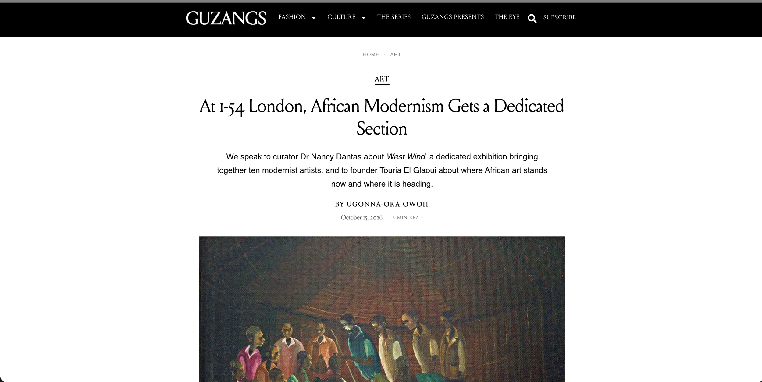 At 1-54 London, African Modernism Gets a Dedicated Section