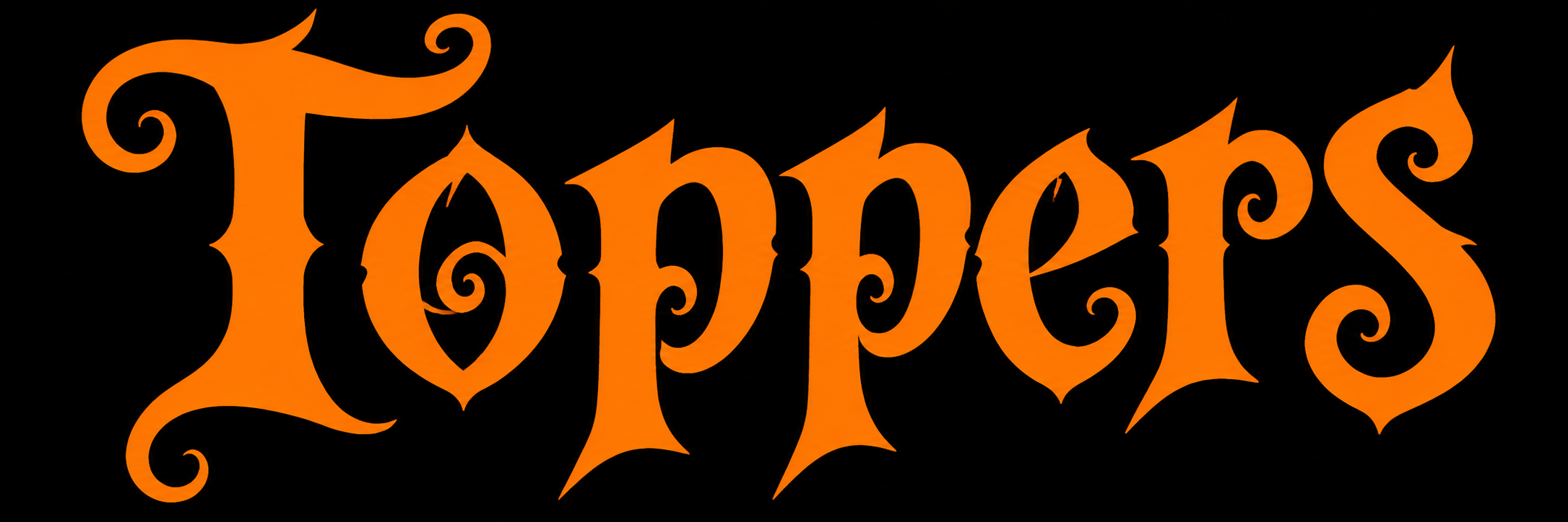 Stylized orange text reading "Hope" with decorative swirls on a black background.
